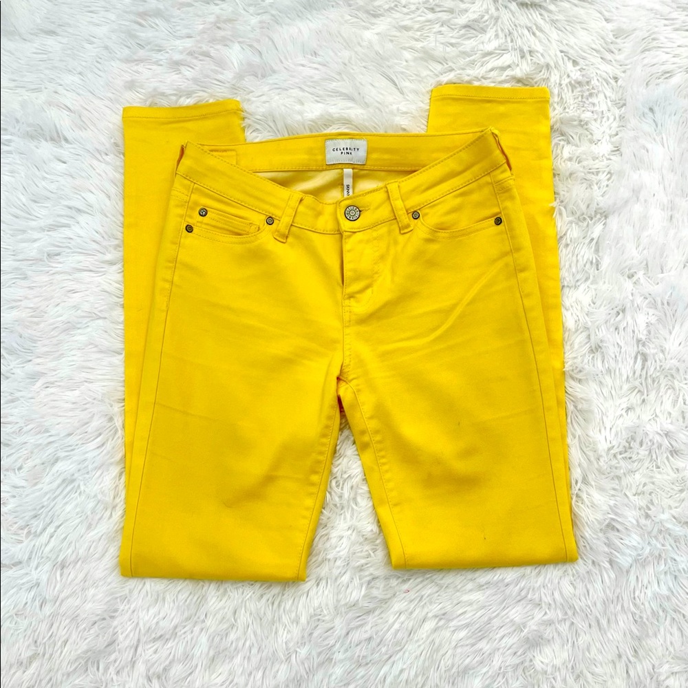 Celebrity Pink Skinny Jeans - Yellow Size 1